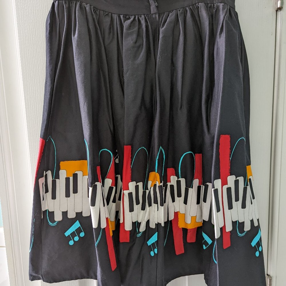 Collectif Keyboard Music Skirt